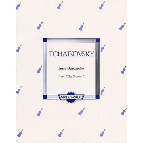 Tchaikovsky - June Barcarolle Viola/Piano (Softcover Book)