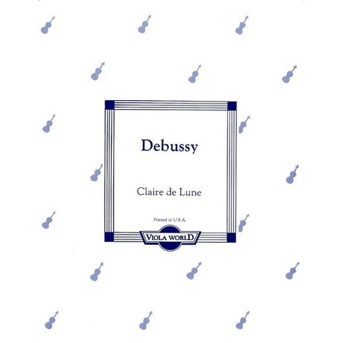 Debussy - Clair De Lune Viola/Piano (Softcover Book)