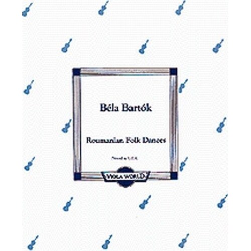 Bartok - Roumanian Dances Viola/Piano (Softcover Book)
