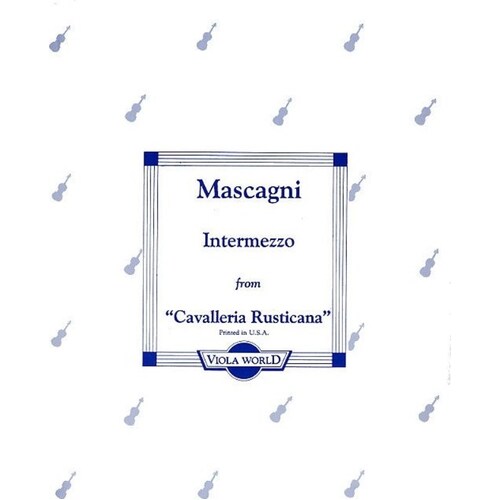 Mascagni - Intermezzo Viola/Piano (Softcover Book)