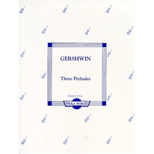 Gershwin - 3 Preludes Viola/Piano (Softcover Book)