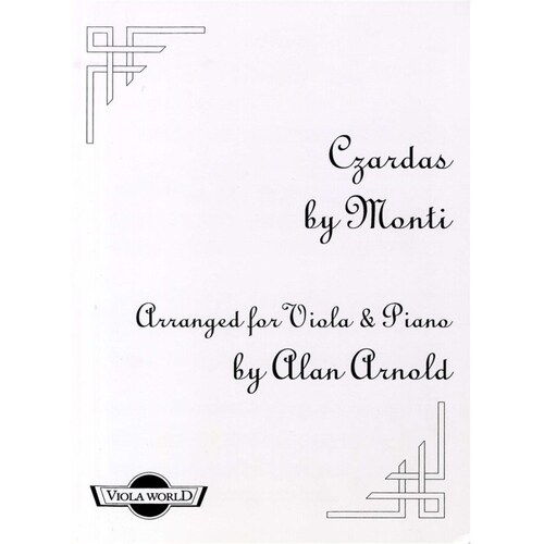 Monti - Czardas Viola/Piano (Softcover Book)