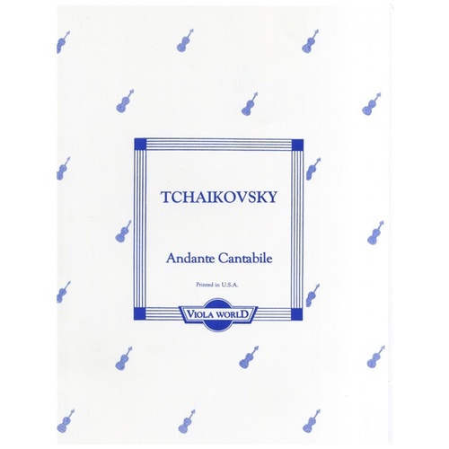 Tchaikovsky - Andante Cantabile Viola/Piano Arr Arnold
