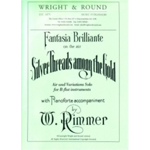Silver Threads Among The Gold B Flat Instrument/Piano by William Rimmer