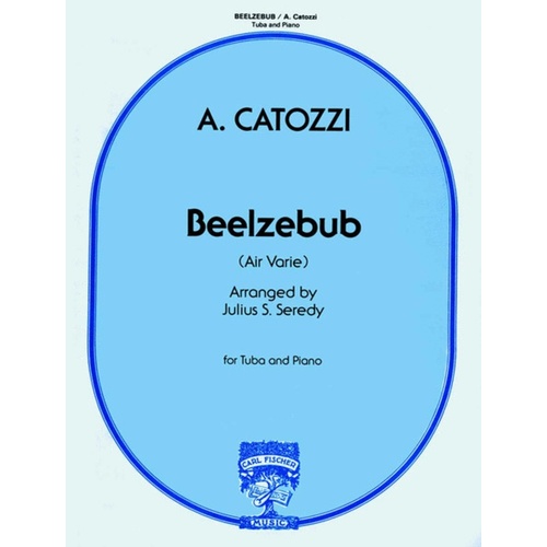 Catozzi - Beelzebub For Tuba/Piano (Softcover Book)