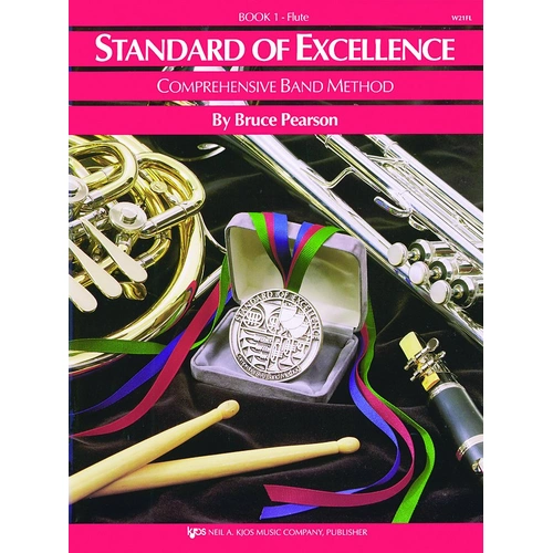 Standard of Excellence Book 1 for Flute by Bruce Pearson, 48 pages, Kjos Music Company