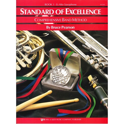 Standard of Excellence Book 1 Alto Saxophone by Bruce Pearson, 48 Pages, Kjos Music Company