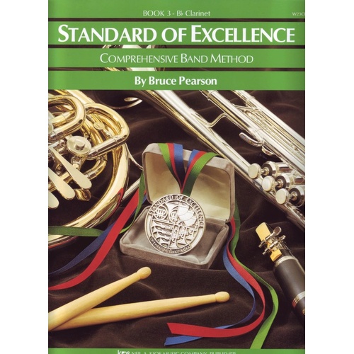 Standard of Excellence Book 3 Clarinet by Bruce Pearson, 48 pages, Neil A. Kjos Music Company, Intermediate Band Method