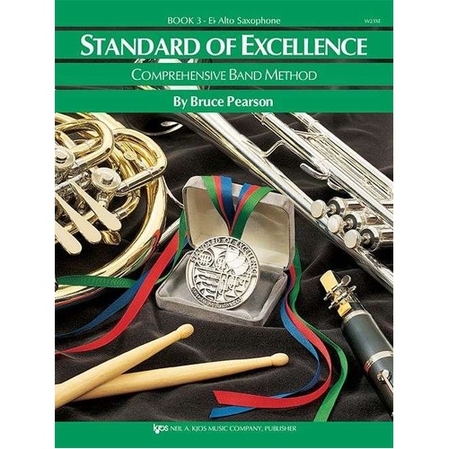 Standard of Excellence Book 3 for Alto Saxophone by Bruce Pearson, 48 Pages, Neil A. Kjos Music Company