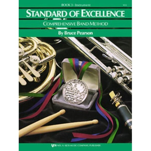 Standard of Excellence Book 3 Baritone Saxophone by Bruce Pearson, 48 Pages, Neil A. Kjos Music Company