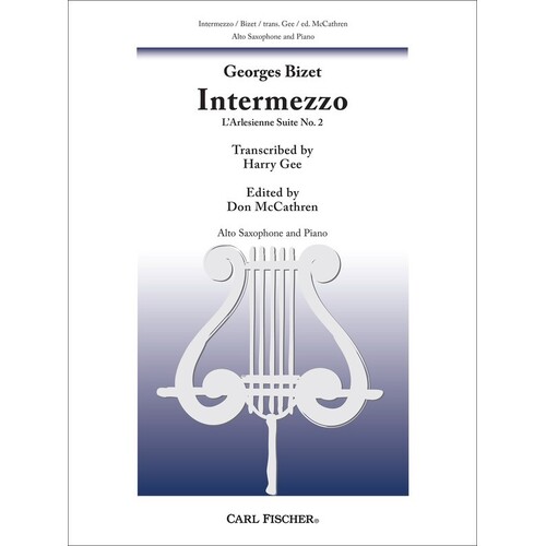 Bizet - Intermezzo For Alto Sax/Piano (Softcover Book)