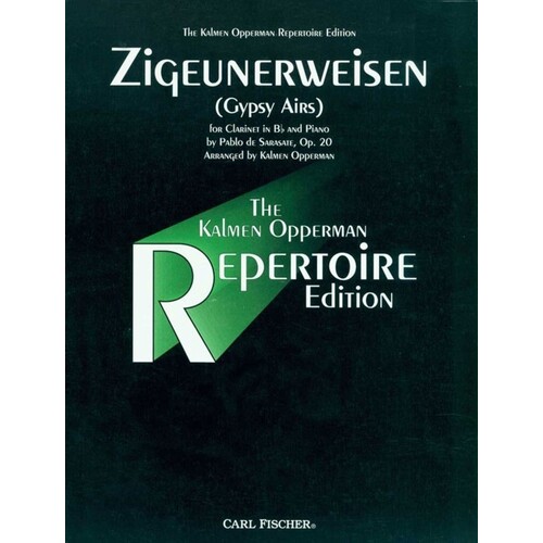 Zigeunerweisen Op 20 Clarinet/Piano (Softcover Book)