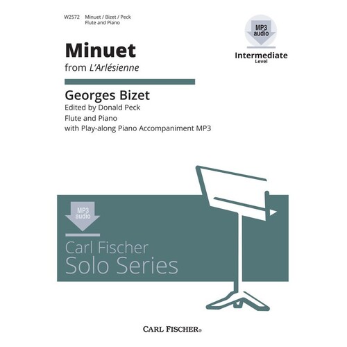Bizet - Minuet From Larlesienne Flute/Piano Book/Online Audio (Softcover Book/Online Audio)