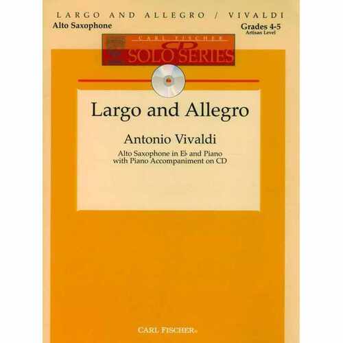 Largo And Allegro Alto Sax/Piano Book/CD 