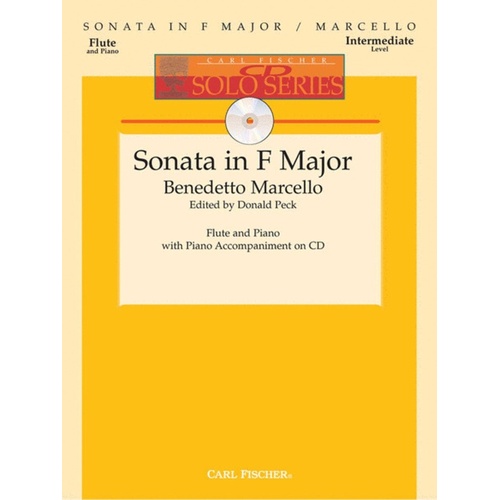 Flute Sonata In F Flute And Piano Book/CD 