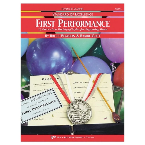 First Performance 1st/2nd Clarinet Music Book by Barrie Gott & Bruce Pearson, 28 Pages, Standard of Excellence Series