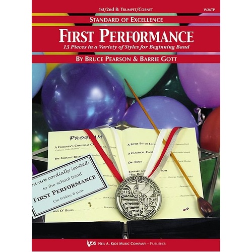 First Performance Oboe - Concert Band Collection by Barrie Gott & Bruce Pearson, 16 pages, Various Musical Styles, Kjos Music Company