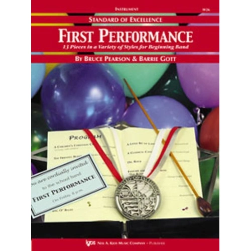 First Performance Tenor Saxophone - 13 Songs for Concert Band, 16 Pages, Standard of Excellence Series