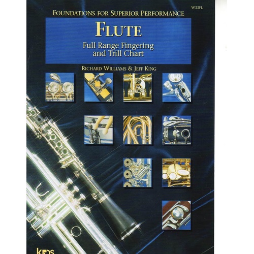 Full Range Fingering and Trill Chart for Flute