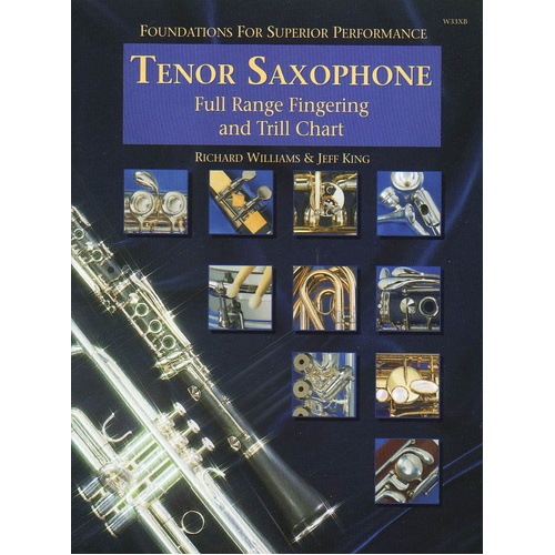 Full Range Fingering and Trill Chart for Tenor Saxophone