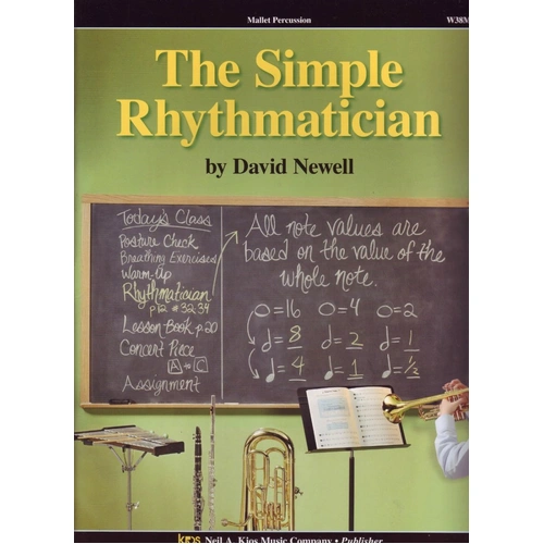 Simple Rhythmatician Mallet Percussion Book by Neil A. Kjos Music Company, 48 Pages, Focus on Rhythm, Suitable for Beginners