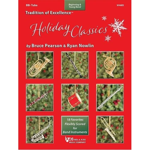 Holiday Classics BBb Tuba by Bruce Pearson & Ryan Nowlin, 32 Pages, Neil A. Kjos Music Company