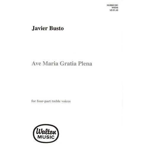 Ave Maria Gratia Plena SSAA (Octavo)