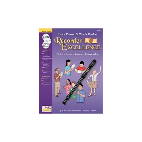 Recorder Excellence Teachers Edition by Neil A. Kjos Music Company