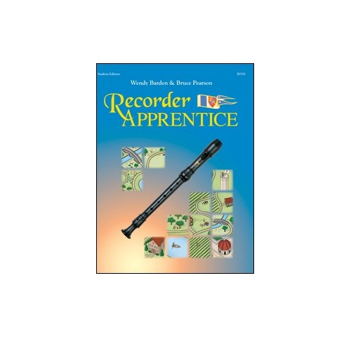 Recorder Apprentice Student Book by Neil A. Kjos Music Company, 16 Pages, Woodwind Instrument