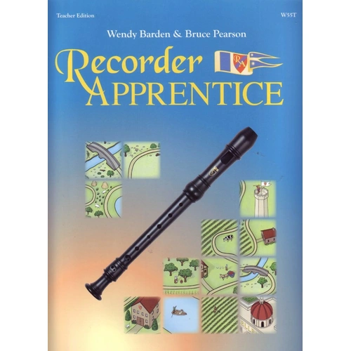 Recorder Apprentice - Teacher Edition by Neil A. Kjos Music Company, 32 pages, woodwind method for classroom or independent study