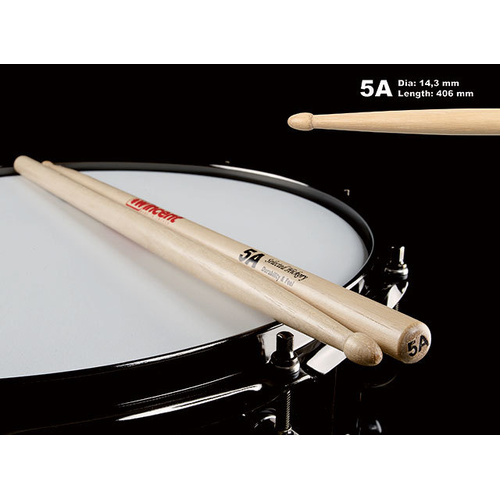 Wincent USA Hickory 5A Wood Tip Drum Sticks with UWP Protection