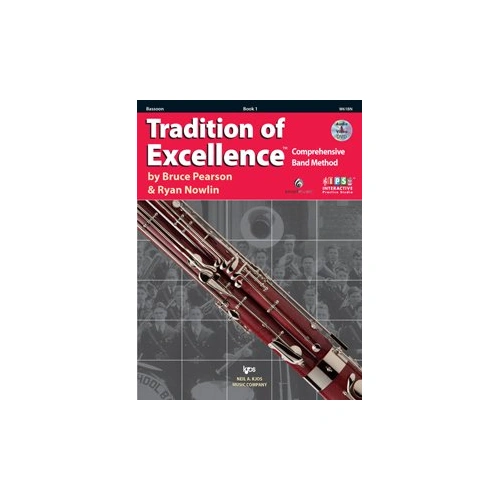 Tradition of Excellence Book 1 Bassoon by Bruce Pearson and Ryan Nowlin, 48 Pages, Neil A. Kjos Music Company