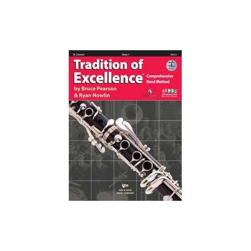 Tradition of Excellence Book 1 Bb Clarinet by Bruce Pearson & Ryan Nowlin, 48 pages, Neil A. Kjos Music Company