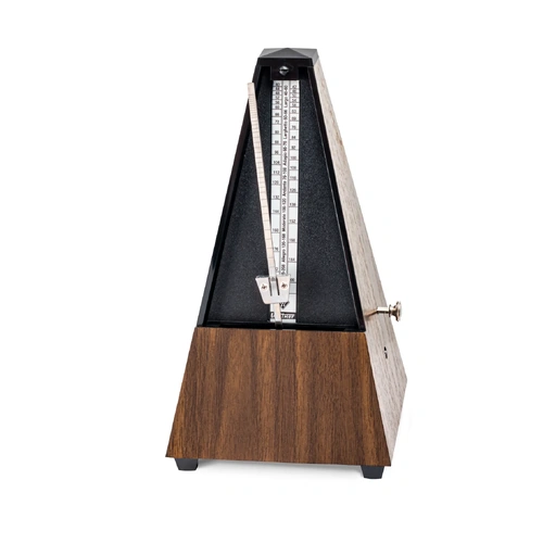 Wittner Taktell W812K Pyramid Style Mechanical Metronome with Bell - Mahogany