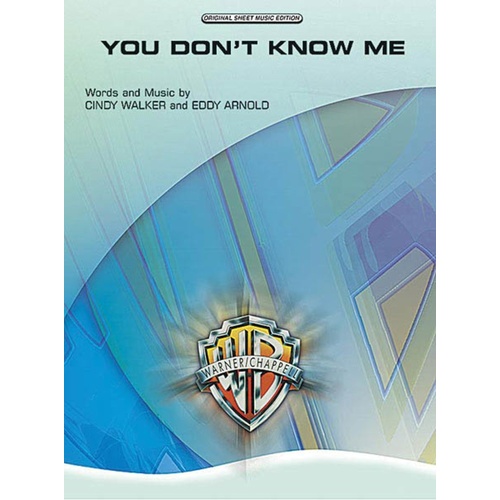 You Dont Know Me (Single Music Sheet) Pv