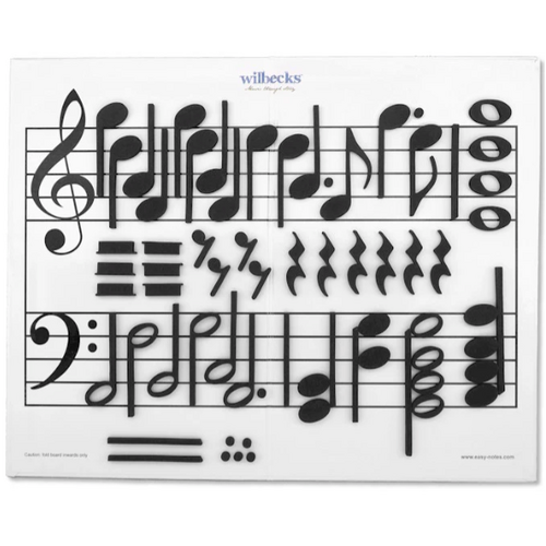 Wilbecks Music Notation Magnets - Notes and Rests for Classroom Use
