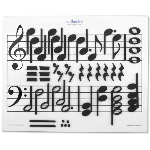 Wilbecks Music Notation Magnets - Notes and Rests for Classroom Education