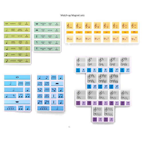 Wilbecks Match Up Magnets Key Signature and Interval Teaching Tools