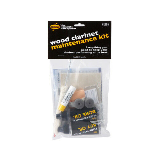 HERCO - Wood Clarinet Maintenance Kit HE105  Bore & Key oil, Thumb Rest