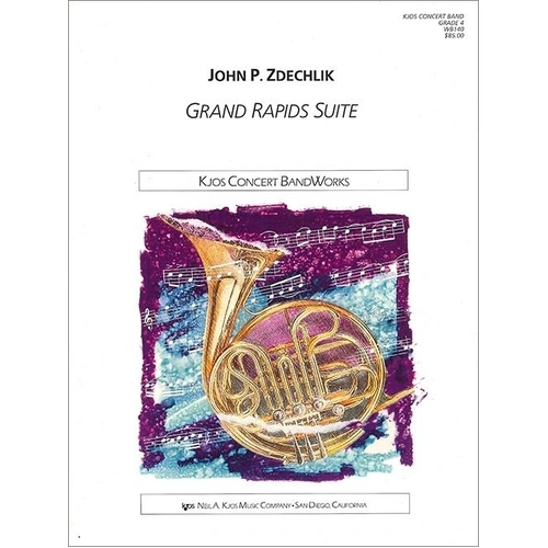 Grand Rapids Suite for Band by Neil A. Kjos Music Company, 1 Page, Includes Prologue, Burlesque, Soliloquy, Circus