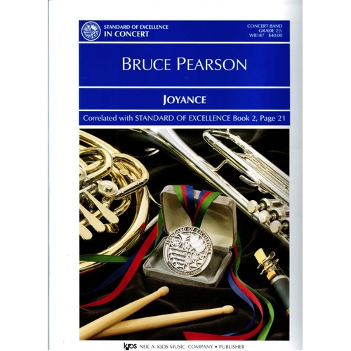 Joyance: Concert or Festival Fantasia for Band, 18th Century Hymn-Tune, 96 Pages, Published by Neil A. Kjos Music Company