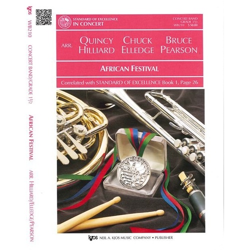 African Festival for Band - 90 Pages, Publisher: Neil A. Kjos Music Company