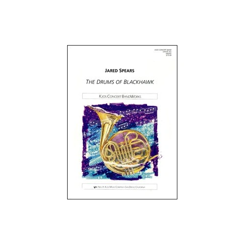 Drums of Blackhawk by Neil A. Kjos Music Company, Band Instrument, 1 Page