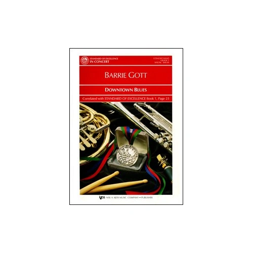 Downtown Blues for Band by Neil A. Kjos Music Company - 1 Page