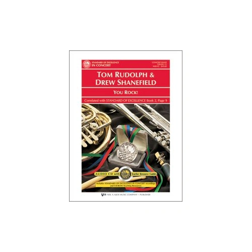You Rock! for Band - Traditional Blues Progression by Tom Rudolph & Drew Shanefield, Neil A. Kjos Music Company, 1 Page