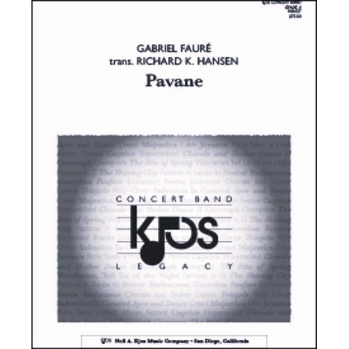 Pavane Full Score by Gabriel Faure Arranged by Richard Hansen 24 Pages
