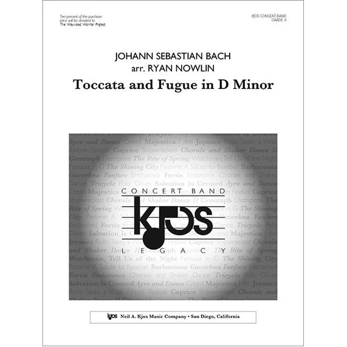 Toccata and Fugue in D Minor - Concert Band Score by Johann Sebastian Bach