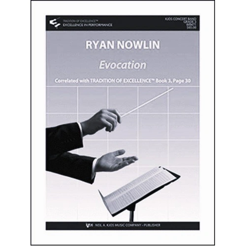 Evocation - Full Score for Band by Ryan Nowlin, 24 Pages