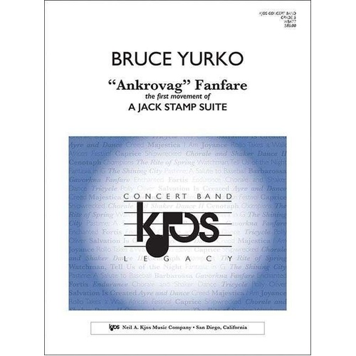 A Jack Stamp Suite - Mvt. 1 by Bruce Yurko for Band - Score and Parts - 1 Page - Published by Neil A. Kjos Music Company