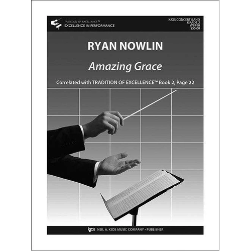 Amazing Grace - Full Score by Ryan Nowlin for Band